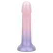 EasyToys Mermaid - csillámos dildó - 15 cm (pink)
