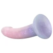 EasyToys Mermaid - csillámos dildó - 19 cm (pink)