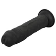 EasyToys - élethű dildó - 17,5 cm (fekete)