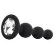 EasyToys - gyöngyös anál plug (fekete)