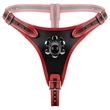 EasyToys - felcsatolható alsó tripla dildóval (fekete)