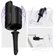 Kiiroo élethű vákuum dildó - 19 cm (fekete)