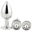 Gleaming Love - anál plug szett (ezüst, 3 részes)