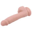 Mr. Dixx 7.6 - tapadókorongos, herés dildó (natúr, 19,5 cm)