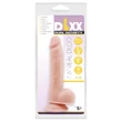 Mr. Dixx 7.6 - tapadókorongos, herés dildó (natúr, 19,5 cm)