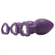 Flirts anal training kit - anál plug szett (3 db) (lila)