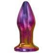 Glamour Glass - kúpos, rádiós, üveg anál vibrátor (színes)