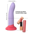 Dreamtoys Love Signal - kétszínű szilikon dildó nagy (lila)