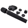 Pixey Deluxe Black Velvet - wand vibrátor M (fekete)