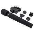 Pixey Deluxe Black Velvet - wand vibrátor L (fekete)