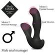 FEELZTOYS Black Jamba - rádiós, melegítő anál vibrátor (fekete)