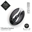 FEELZTOYS Black Jamba - rádiós, melegítő anál vibrátor (fekete)