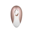 Satisfyer Deluxe - akkus vízálló csiklóizgató (bézs-fehér)