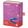 Satisfyer Double Whale - 2 motoros párvibrátor (kék)