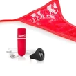 Screaming O Panty Set - vibrációs tanga (piros, S-L)