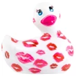 My Duckie Romance 2.0 - vízálló csikló vibrátor (fehér-pink)