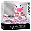 My Duckie Romance 2.0 - vízálló csikló vibrátor (fehér-pink)