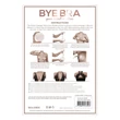 Bye Bra Perfect A-F - láthatatlan mellemelő tapasz - nude (12 db)