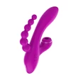 Aixiasia Abel - akkus, léghullámos tripla karos vibrátor (viola)