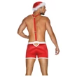Obsessive Mr Claus - Mikulás jelmez szett (2 részes) - piros