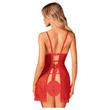 Obsessive Claussica - Télanyó babydoll tangával (piros)