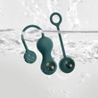 Magic Motion Crystal Duo - App-vezérelt vibrációs gésagolyó (zöld)
