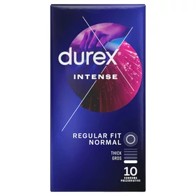 Durex Intense - bordázott és pontozott óvszer (10 db)