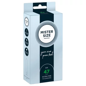Mister Size vékony óvszer - 47 mm (10 db)