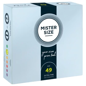 Mister Size vékony óvszer - 49 mm (36 db)