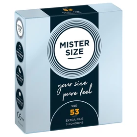 Mister Size vékony óvszer - 53 mm (3 db)