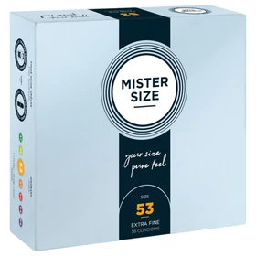 Mister Size vékony óvszer - 53 mm (36 db)