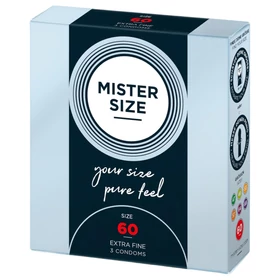 Mister Size vékony óvszer - 60 mm (3 db)