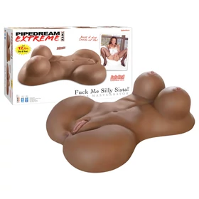 Pipedream Fuck Me Silly Sista - barna női torzó maszturbátor (5,7 kg)