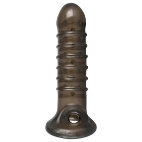 Rebel - bordázott péniszköpeny (szürke)