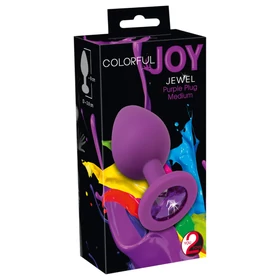 You2Toys - Colorful JOY - szilikon anál plug - közepes (lila)