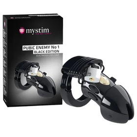 mystim Black Edition PUBIC ENEMY No 1 - elektro pénisz ketrec