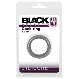 Black Velvets - vastagfalú péniszgyűrű (3,2 cm, fekete)