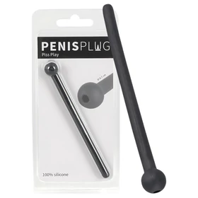Dilator Piss Play - üreges, szilikon dilátor (fekete)