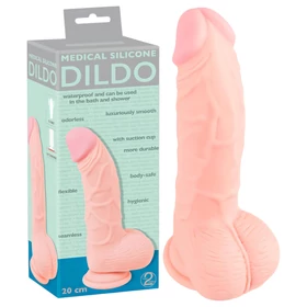 You2Toys - Medical - orvosi szilikon dildó (20 cm, natúr)