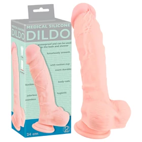 You2Toys - Medical - orvosi szilikon dildó (24 cm, natúr)