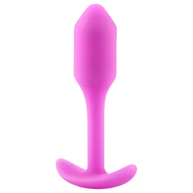 b-Vibe Snug Plug 1 - anál plug belső súllyal (55 g, pink)