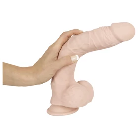 Nature Skin - tapadókorongos, élethű dildó - natúr (nagy)