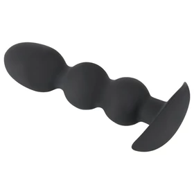 Black Velvets Heavy - 145 g-os gömbös anál plug (fekete)