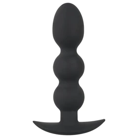 Black Velvets Heavy - 145g-os gömbös anál plug (fekete)