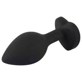 You2Toys Anal Plug - fehér köves anál plug (fekete)