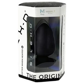Silexd M - alakítható anál plug - 11cm (fekete)