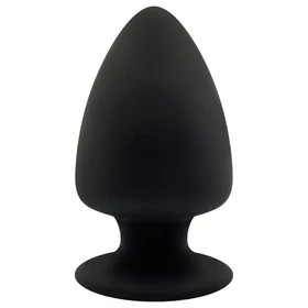 Silexd M - alakítható anál plug - 11 cm (fekete)
