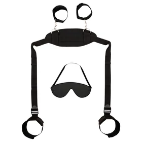 Bad Kitty - nyak-csukló-boka bilincs (fekete)