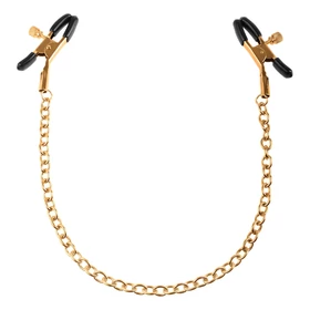 Pipedream Fetish Fantasy Gold - mellbimbó csipesz (arany)