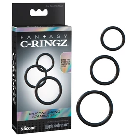 Fantasy C-Ringz - péniszgyűrű trió (fekete)